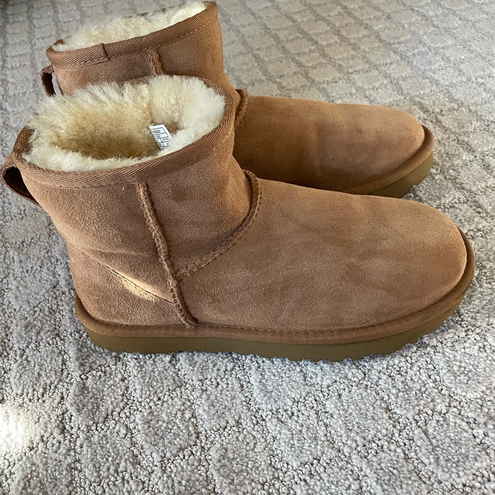 Chestnut Uggs size 6. Brand new worn once.